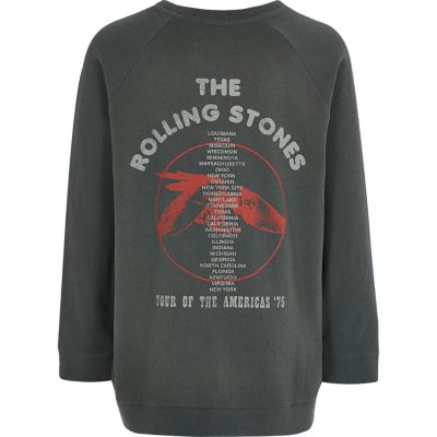 Boys grey The Rolling Stones band sweatshirt